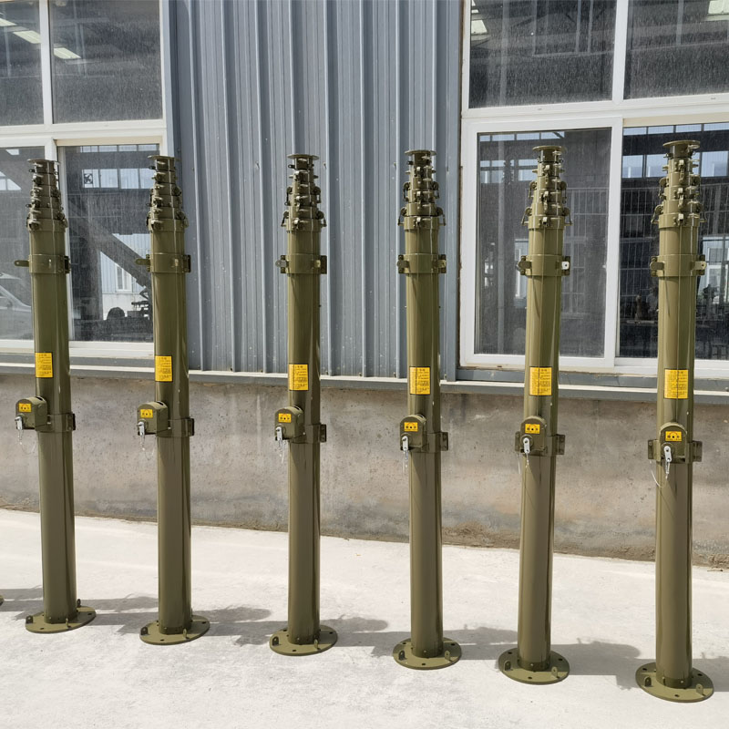 3米手动升降杆避雷针 可移动升降避雷针 江苏升降杆厂家