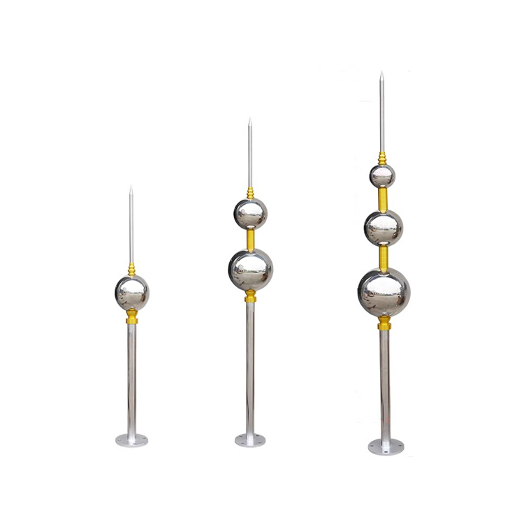 不锈钢单球、双球、三球避雷针