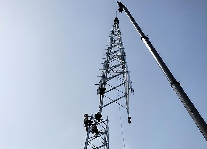 （可加照明台）GFL40米角钢避雷塔