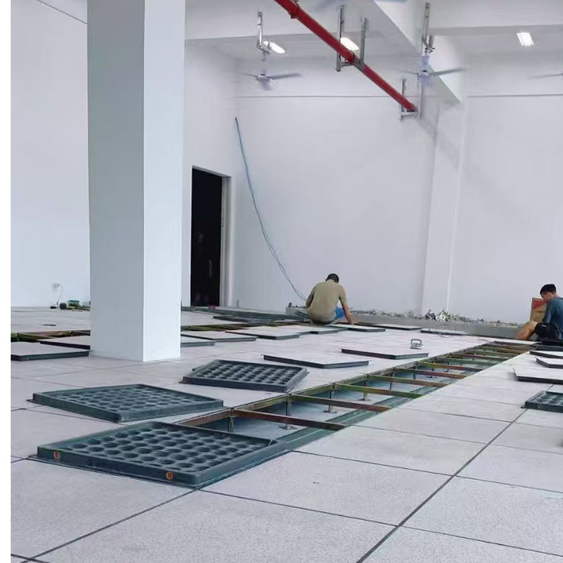 湖南某单位静电地板安装