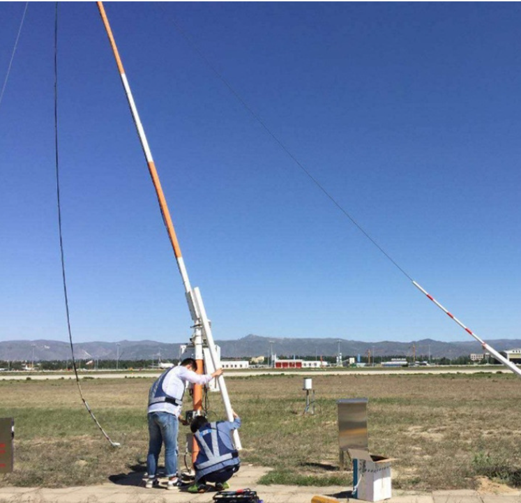 可放倒式气象站风杆